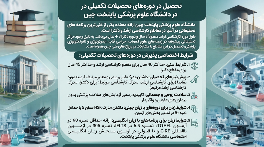 پذیرش تکمیلی دانشگاه کپیتال مدیکال چین