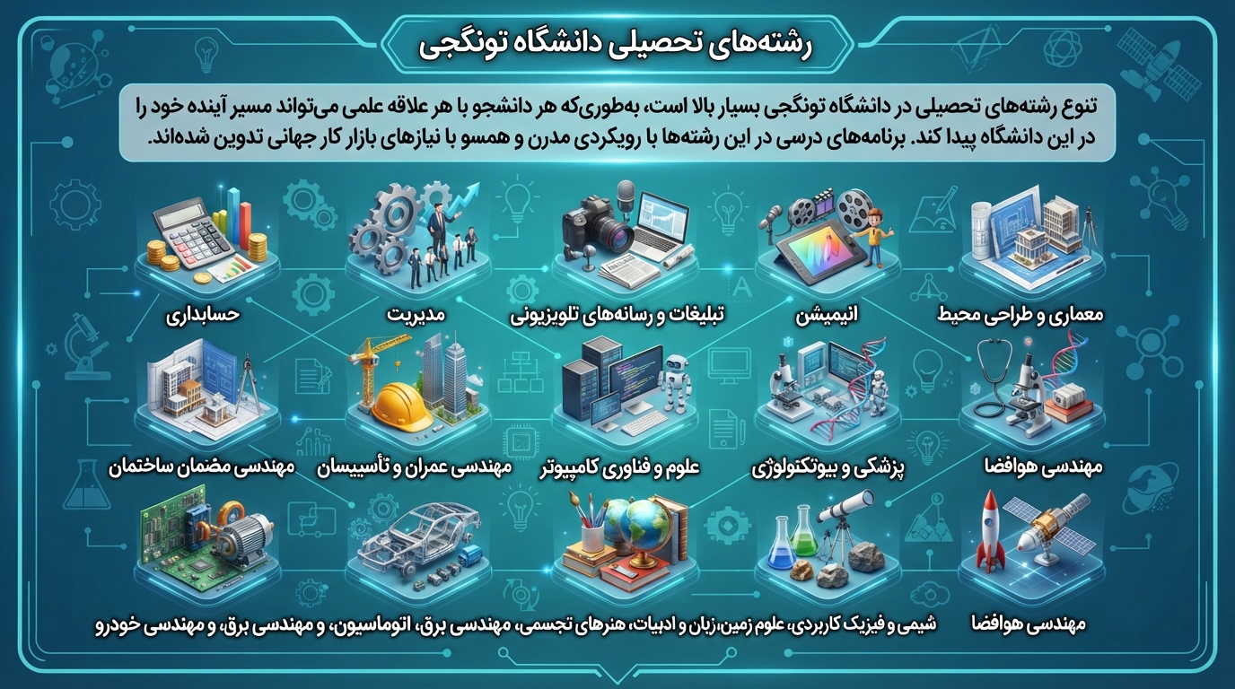 رشته های دانشگاه تونگجی