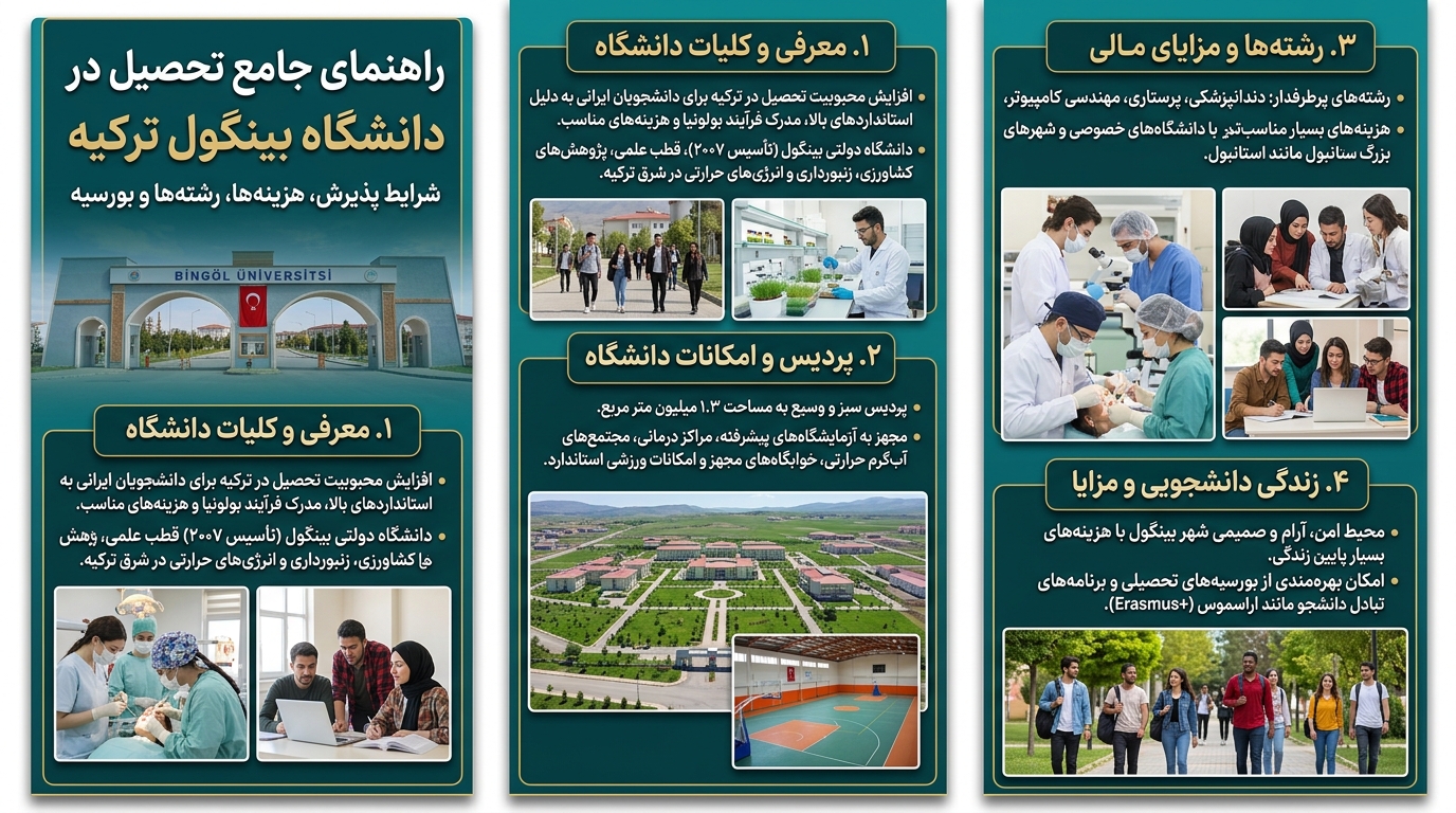 تحصیل در دانشگاه بینگول ترکیه