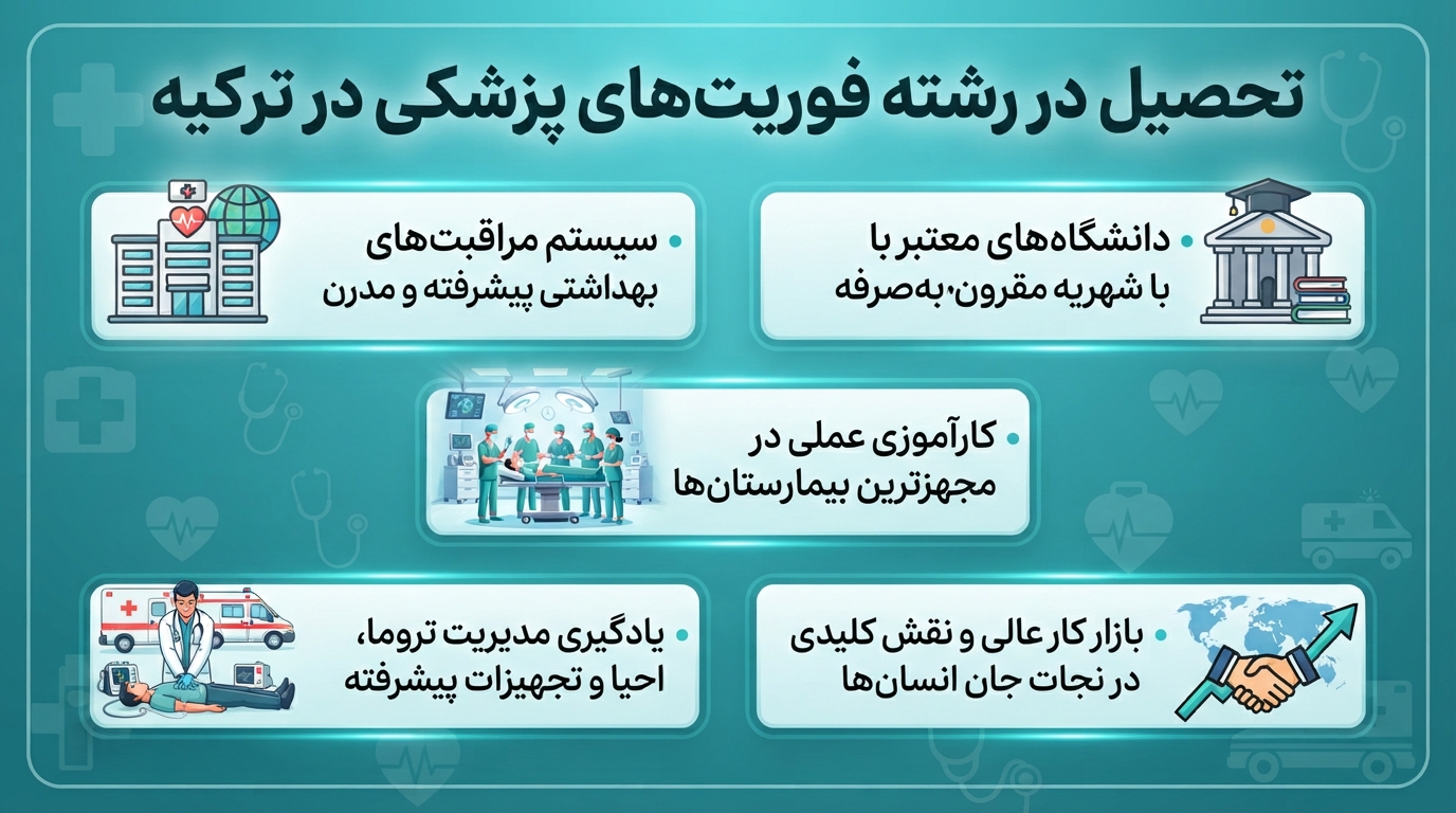 تحصیل در رشته فوریت پزشکی در ترکیه