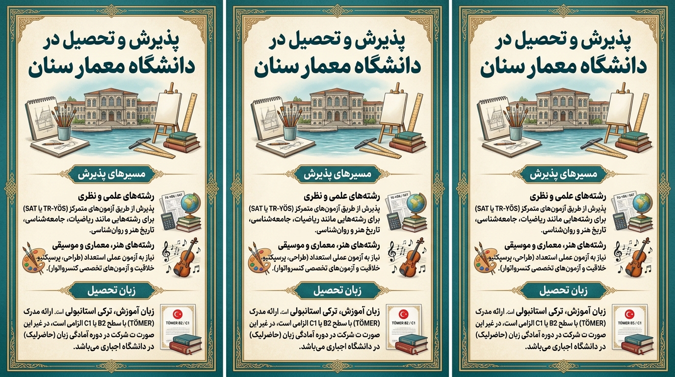 پذیرش در دانشگاه معمار سینان