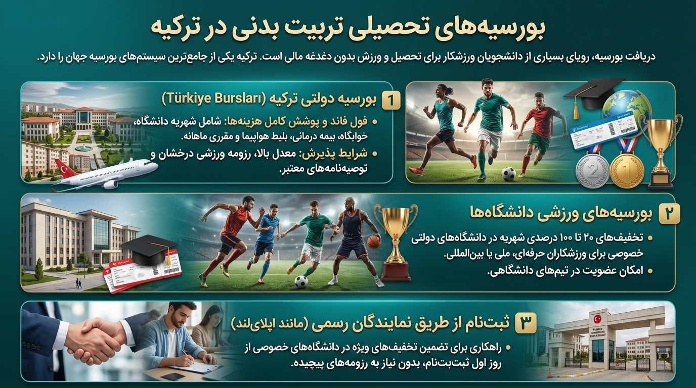 بورسیه رشته تربیت بدنی در ترکیه